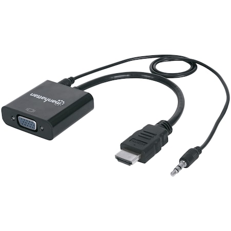 MANHATTAN HDMI Male to VGA Female Converter with Audio 151559